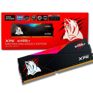 RAM ADATA D50 GRIZZLY DDR4 8GB 3200 NEGRO RGB AX4U32008G16A-SB50GZ